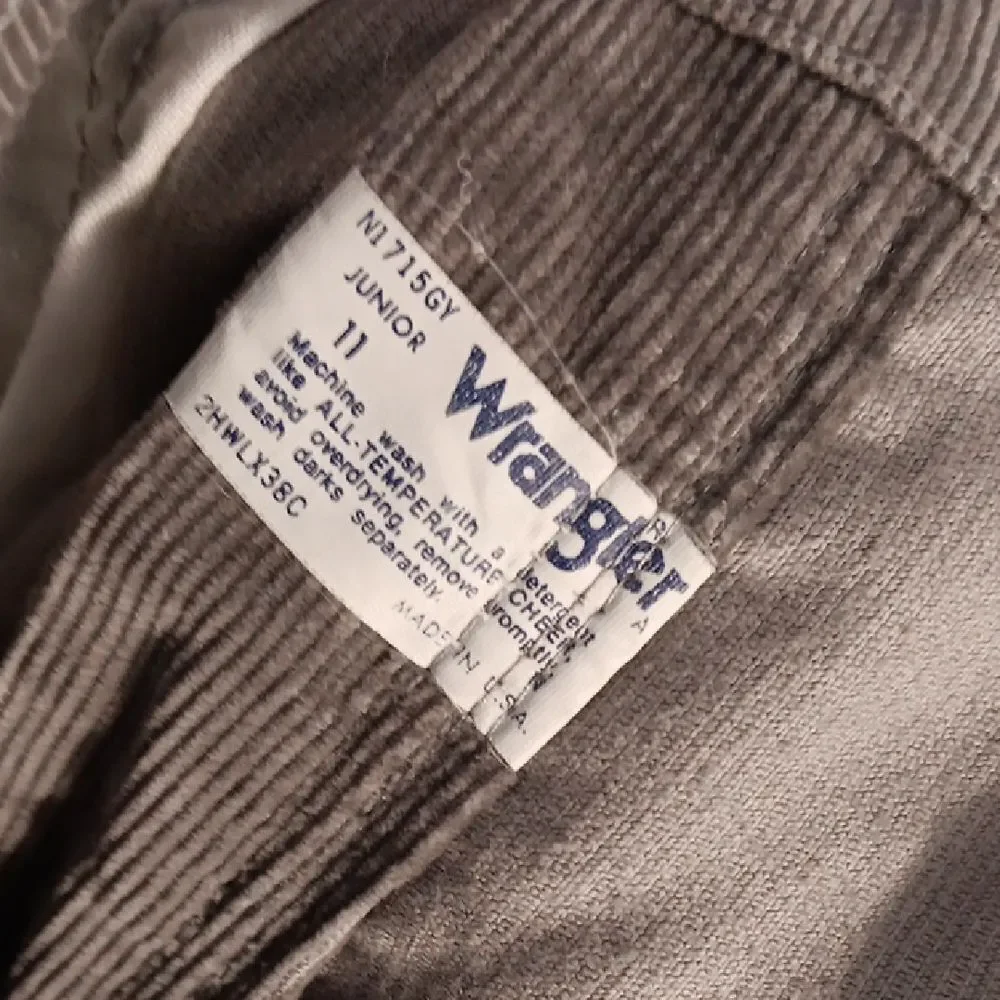 Wrangler Corduroy Jeans in Gray